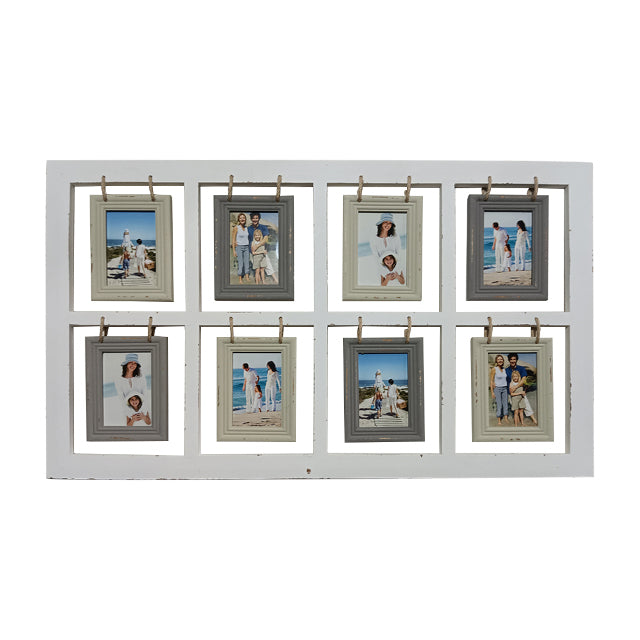 Antique 8 Collage Hanging Photo Frame 100cm