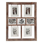 A Wooden 7 Collage Hanging Photo Frame 80cm