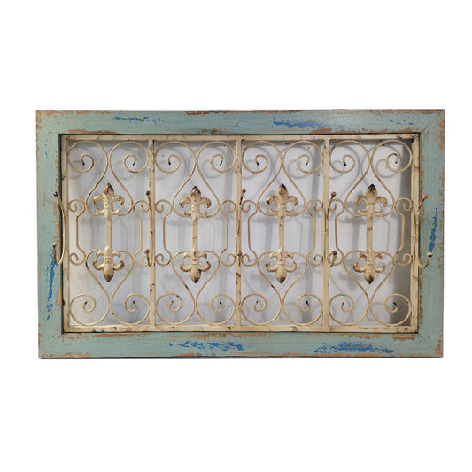 Decorative See Through 4 Hooks Panel 75cm