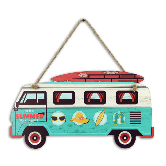 Blue Surf Van Hanging Wall Art 51cm