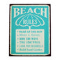 Beach Rules Wall Art 40cm
