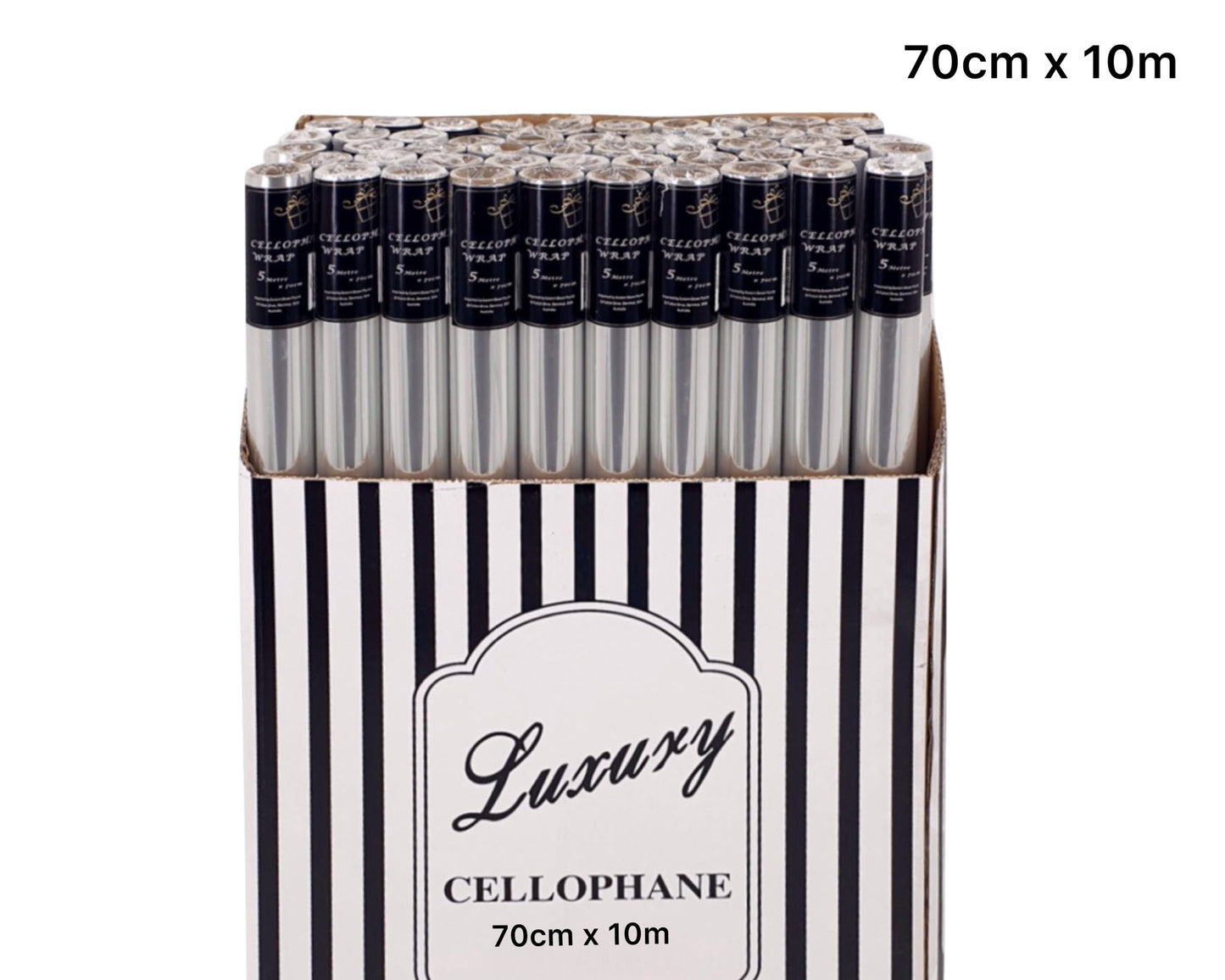 bulk 50 Cellophane 70cmx10m on 38mm Core