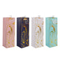 bulk 24 Marble Flow Bottle Gift Bag Foiled Btl 4 Assorted 12x36cm