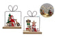 bulk 12 Xmas Santa W Gift Shape Led Lights Assort 18cm