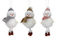bulk 24 Xmas Hanging Showman W Scarf Deco Assort 19cm