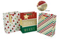 bulk 48 Small Merry Deluxe Foiled Xmas Gift Bag Sml Assort Present 14cm