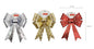 bulk 24 Xmas Snow Flake Gift Bow 34cm