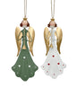 bulk 12 Xmas Metal Angel Hanging Assort 20cm