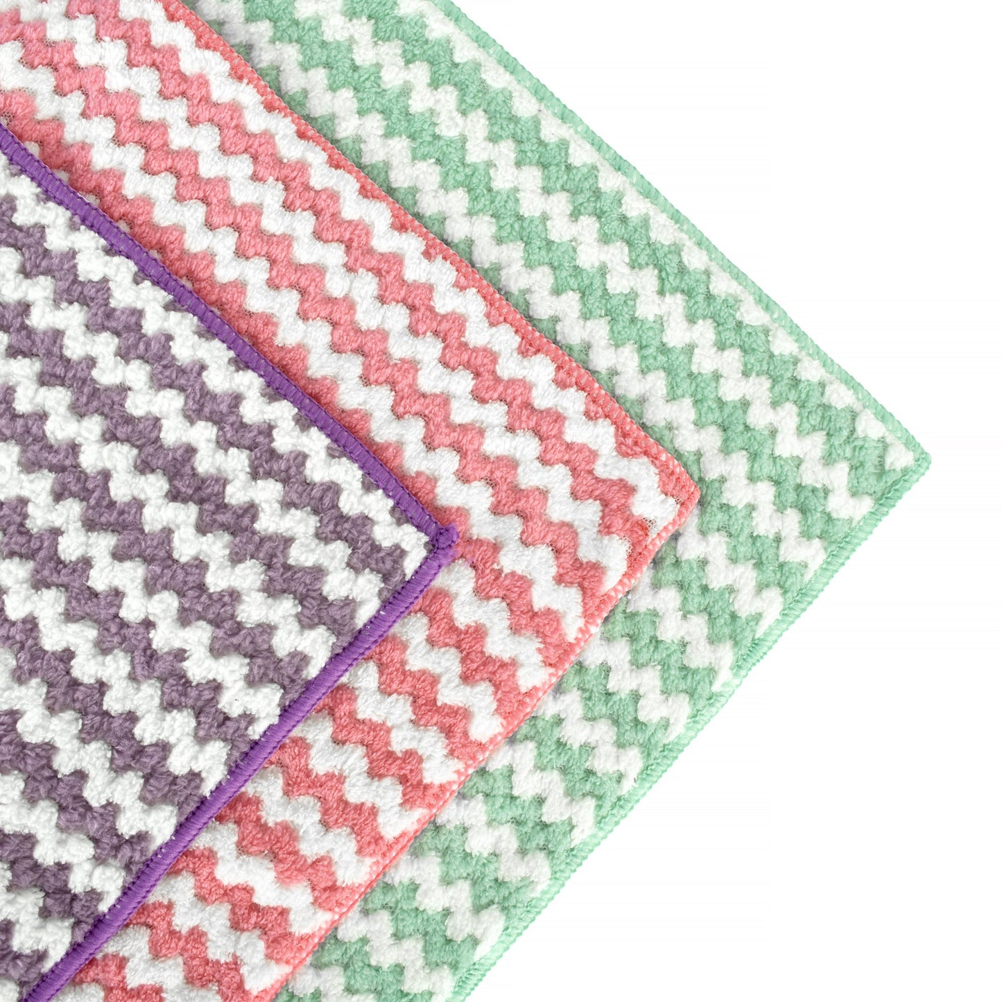 10 Pcs Super Absorbent Reusable Microfibre Cleaning Cloths 30 x 30 cm