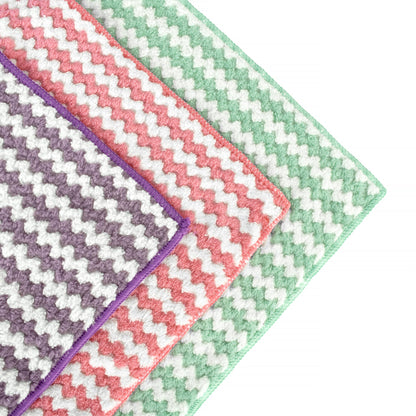 10 Pcs Super Absorbent Reusable Microfibre Cleaning Cloths 30 x 30 cm