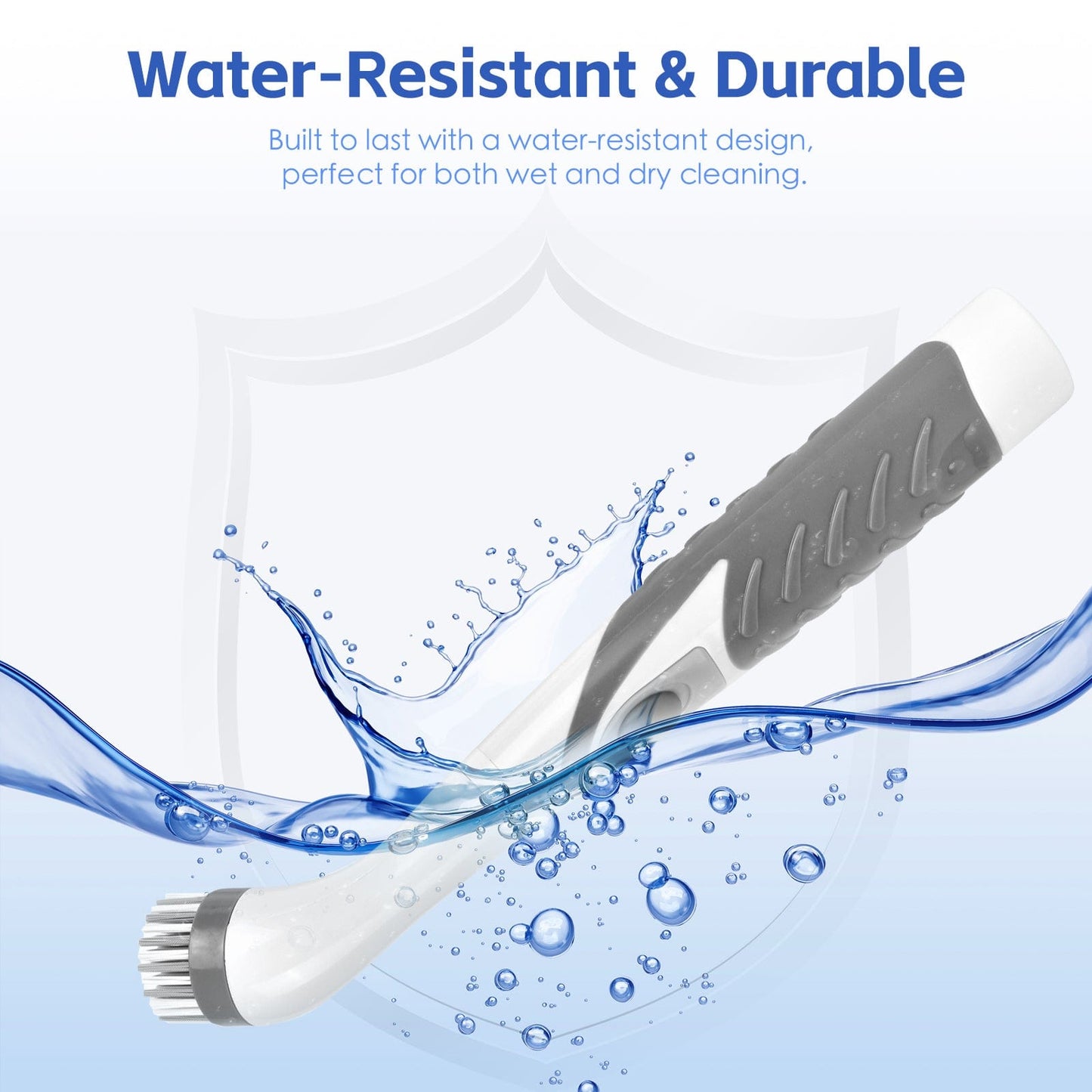 Battery Operated Scrubber Brush with 4 Interchangeable Heads