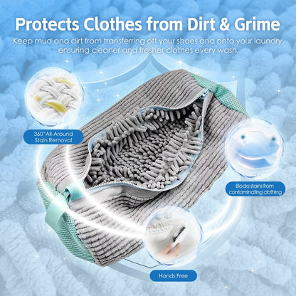 2Pcs Portable Shoe Washing Bag