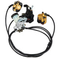 Go Kart Brake Master Cylinder Kit Go Kart Hydraulic Brake Kit Universal Go Karts Brake Kit Complete Including Master Cylinder, Hose, Caliper, Pad for 150cc Automotive