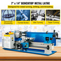 Metal Lathe 7'' x 14'', Mini Metal Lathe 0-2500 RPM Variable Speed,Mini Lathe with 4\