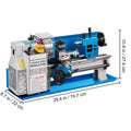 Metal Lathe 7'' x 14'', Mini Metal Lathe 0-2500 RPM Variable Speed,Mini Lathe with 4\