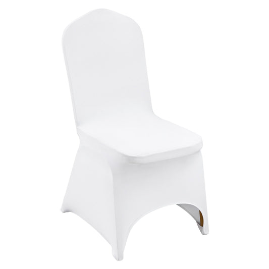 Stretch Spandex Chair Covers White 100pcs Folding Fitted Washable