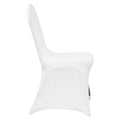 Stretch Spandex Chair Covers White 100pcs Folding Fitted Washable