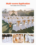 Stretch Spandex Chair Covers White 100PCS Folding Universal Fitted