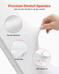 Stretch Spandex Chair Covers White 100PCS Folding Universal Fitted