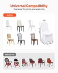 Stretch Spandex Chair Covers White 100PCS Folding Universal Fitted