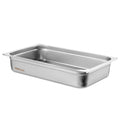 VEVOR 4 Pack Full Size Hotel Pans 4in Deep Stainless Steel Lids