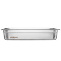 VEVOR 4 Pack Full Size Hotel Pans 4in Deep Stainless Steel Lids