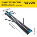 Manual Tile Cutter 1200mm Ceramic Cutting Machine with Laser