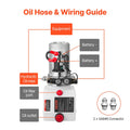 3L Hydraulic Pump 12V Dump Trailer Double Acting 22MPa Relief