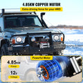 12V 13500Lb Electric Winch 6125kg Truck Recovery Remote Control