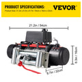 12V 13500Lb Electric Winch 6125kg Truck Recovery Remote Control