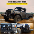 Devanti 12V Electric Winch 13500lb Steel Cable Wireless Remote