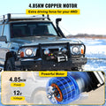 Devanti 12V Electric Winch 13500lb Steel Cable Wireless Remote