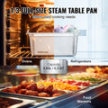 VEVOR 8x 1/3 Size Hotel Pans Stainless Steel 6 Inch Deep Lids