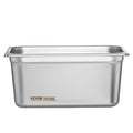 VEVOR 8x 1/3 Size Hotel Pans Stainless Steel 6 Inch Deep Lids