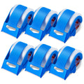 Packing Tape 6 Rolls 25 Yards Clear 2.7 Mil with Dispenser