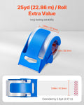 Packing Tape 6 Rolls 25 Yards Clear 2.7 Mil with Dispenser