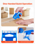 Packing Tape 6 Rolls 25 Yards Clear 2.7 Mil with Dispenser