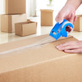 Packing Tape 6 Rolls 25 Yards Clear 2.7 Mil with Dispenser