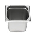 6 Pack Hotel Pans, 1/6 Size Anti-Jam Steam Pan, 0.8mm Thick Stainless Steel Restaurant Steam Table Pan, 6-Inch Deep Commercial Table Pan, Catering Storage Food Pan, for Industrial & Scientific