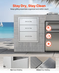 Outdoor Kitchen BBQ Drawers 18x23
