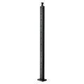 Cable Railing Post, 106.7x2.5x5 cm Level Deck Stair Posts, 1-Pack Stainless Steel Cable Handrail Post, Pre-Drilled Pickets with Mounting Bracket Stair Railing Kit, Black, 1JZLGZXHS1063GGTD001V0