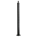 Cable Railing Post 106.7cm L-Shaped Corner Stainless Steel Black