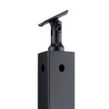 Cable Railing Post 106.7cm L-Shaped Corner Stainless Steel Black