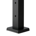 1-Pack Cable Railing Post, 91.4x5x5cm Horizontal-Hole Deck Railing Post with Pre-Drilled Holes, Stainless Steel Cable Rail Post with Horizontal and Curved Bracket, Black, 1JZLGZXHS9148RVYS001V0