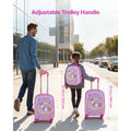 Kids Luggage Set, 2 Piece, 45.7 cm Hardside Rolling Wheels Suitcase with Hard-Shell Backpack, Unicorn Kids Carry on Luggage Set, Holiday Birthday Present for Girls & Boys, Airline Approved