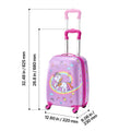Kids Luggage Set, 2 Piece, 45.7 cm Hardside Rolling Wheels Suitcase with Hard-Shell Backpack, Unicorn Kids Carry on Luggage Set, Holiday Birthday Present for Girls & Boys, Airline Approved