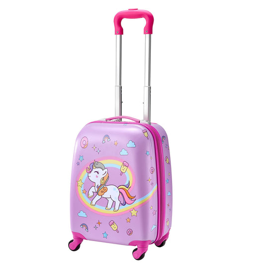 Kids Luggage Set 2 Piece 45.7cm Hardside Rolling Suitcase + Backpack