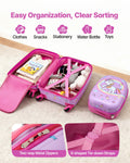 Kids Luggage Set 2 Piece 45.7cm Hardside Rolling Suitcase + Backpack