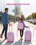 Kids Luggage Set 2 Piece 45.7cm Hardside Rolling Suitcase + Backpack