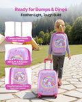 Kids Luggage Set 2 Piece 45.7cm Hardside Rolling Suitcase + Backpack